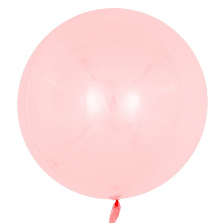 Шар Сфера 3D, Deco Bubble, Красный, Кристалл (в упаковке)